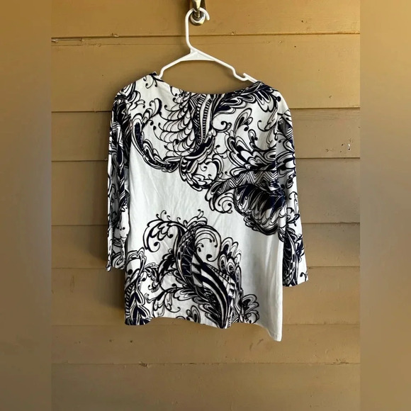 Zenenergy by Chicos Long Sleeve Top - Size Large (2) Modest Casual Boho - Picture 4 of 4